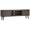 mewmewcat Meuble TV Meuble de Television Buffet Armoire HiFi Bois de Manguier Massif 140 x 30 x 45 cm