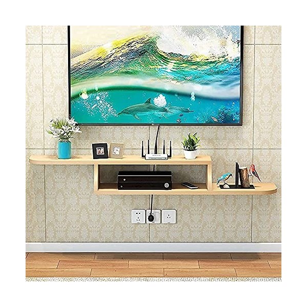 Meuble TV Meuble TV Unités Murales pour Salon Meuble TV Suspendu Meuble TV Flottant Meuble TV Mural Étagère Routeur Étagère D
