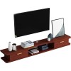 MABIBI Meuble TV mural flottant, support TV flottant, console média de divertissement, meuble TV mural 140 cm/a