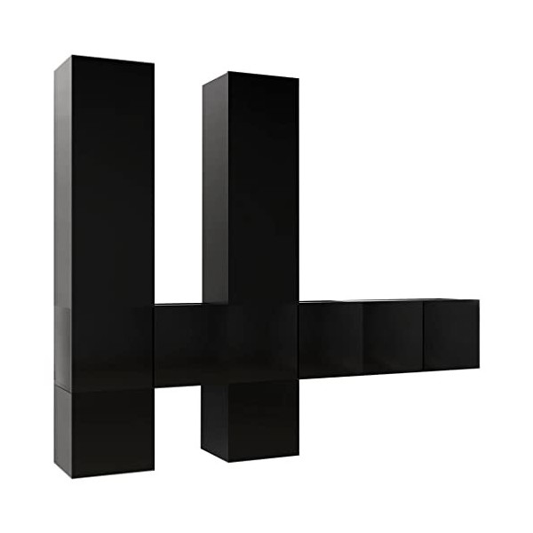 VEEKI Meuble TV, Meuble TV Suspendu, Meuble TV Blanc, Meuble TV Industriel, Meubles de Salon, Salon, Chambre, Cadre en Acier,