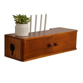 Meuble TV, Lowboard TV, Étagères flottantes, Étagères pour décodeur TV, Meuble TV en pin, 40/60/80CM, Dissipation Thermique s