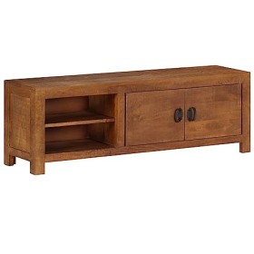 LAPOOH Meuble TV 120x40x30 cm Bois de manguier Massif,Meuble TV,Table TV,Ensemble Meuble TV