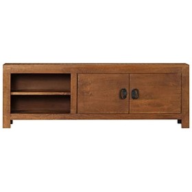 LAPOOH Meuble TV 120x40x30 cm Bois de manguier Massif,Meuble TV,Table TV,Ensemble Meuble TV