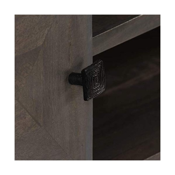 SKM Meuble TV Bois Massif de manguier 140 x 30 x 45 cm