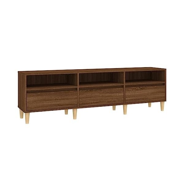 XLUMIO Meubles-TV Meuble TV Chêne Marron 150x30x44,5 cm Bois dingénierie