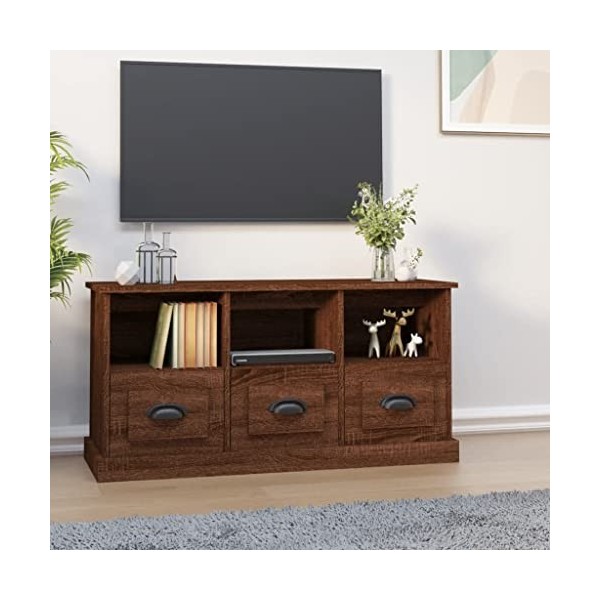 XLUMIO Home & Garden Meuble TV en chêne Marron 100 x 35 x 50 cm