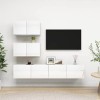 VEEKI Meuble TV, Meuble TV Suspendu, Meuble, Meuble TV avec Rangement，Meuble Industriel, Convient pour Salon ou Chambre, Ense