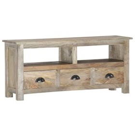 vidaXL Meuble TV Armoire Basse Meuble Divertissement Meuble Multimédia avec 2 Etagères et 3 Tiroirs Salon 110x30x50 cm Bois M