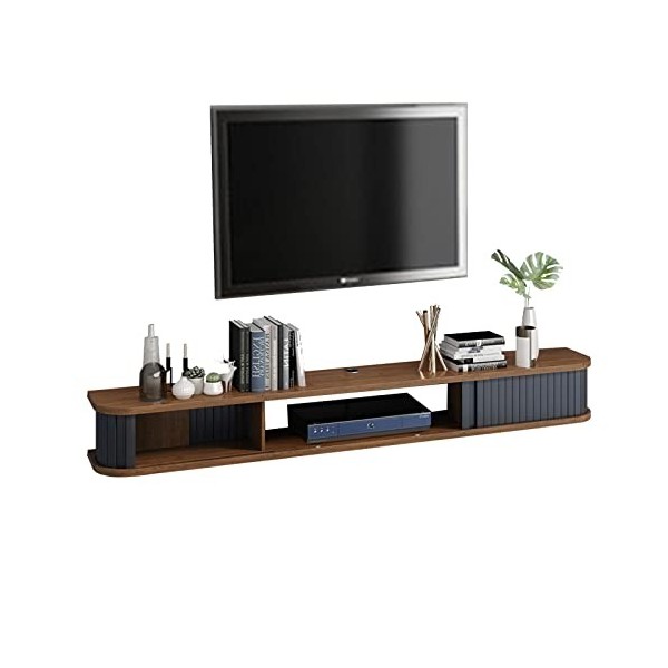 Kamnik Meuble TV Mural Meuble TV Flottant Mural, Console multimédia, étagère de Rangement pour Divertissement, Meuble TV Mura