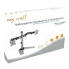 My Wall Support pour écran Plat entièrement Mobile pour 2 écrans de 17" à 32" VESA : 75/100 Hauteur réglable