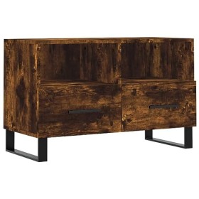 RAUGAJ Centres de divertissement et meubles TV - Meuble TV en chêne fumé 80 x 36 x 50 cm - Bois dingénierie