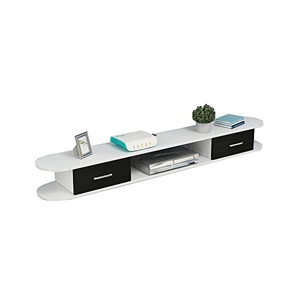 AVIMYA Meuble TV Flottant Meuble Meuble TV Meuble TV Mural Cloisons flottantes Multi-Function Set-Top Box Racks de Stockage G