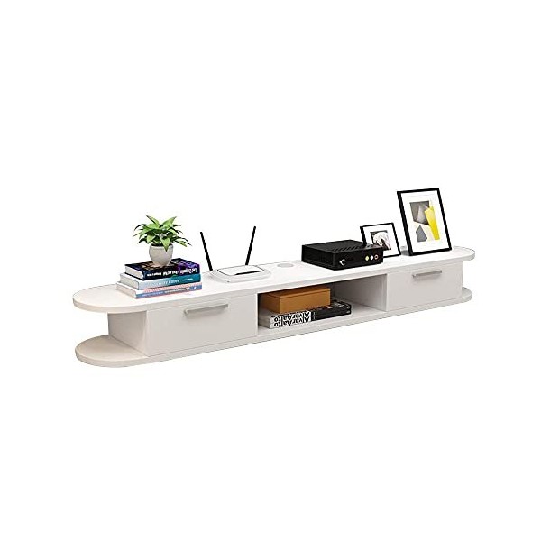 AVIMYA Meuble TV Flottant Meuble Meuble TV Meuble TV Mural Cloisons flottantes Multi-Function Set-Top Box Racks de Stockage G