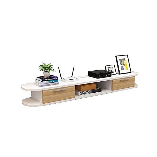 AVIMYA Meuble TV Flottant Meuble Meuble TV Meuble TV Mural Cloisons flottantes Multi-Function Set-Top Box Racks de Stockage G