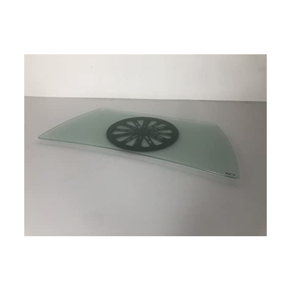 Tecnidea Base TV pivotante également pour PC, plateau en verre trempé satiné. Dimensions 77 x 38 cm. Profondeur sur lextrémi