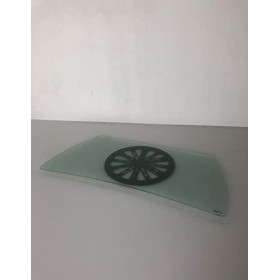 Tecnidea Base TV pivotante également pour PC, plateau en verre trempé satiné. Dimensions 77 x 38 cm. Profondeur sur lextrémi