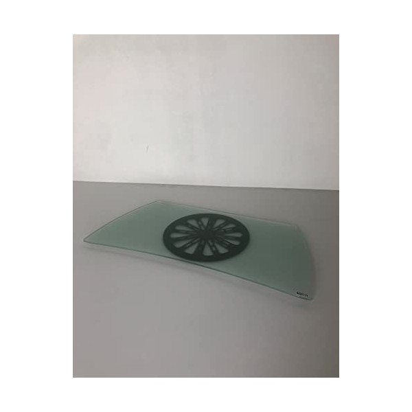 Tecnidea Base TV pivotante également pour PC, plateau en verre trempé satiné. Dimensions 77 x 38 cm. Profondeur sur lextrémi