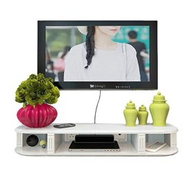 Meuble TV, Meuble TV Bas, étagères flottantes, étagère de composant de Meuble TV Flottant, Console Audio/vidéo Murale 80/100/