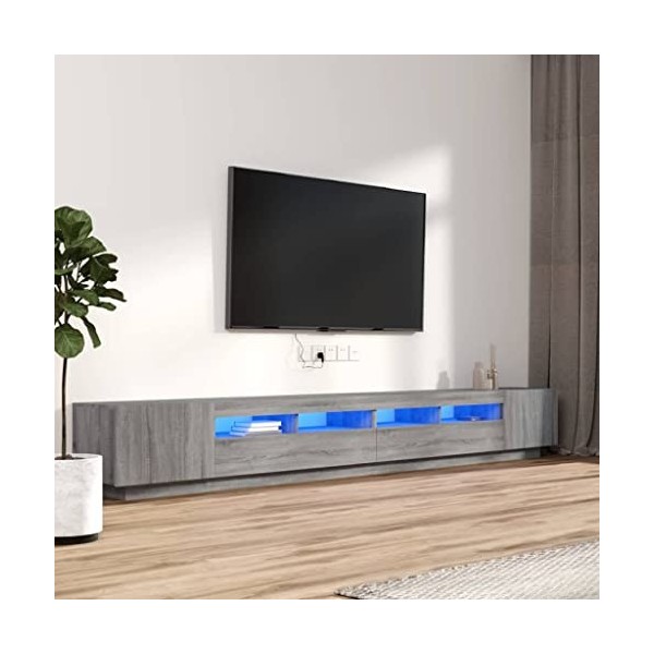 VEEKI Meuble TV, Meuble TV Suspendu, Meuble télé, Meuble TV Industriel, Meuble Chambre, Convient pour Salon ou Chambre, Ensem