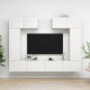 Générique Ensemble de Meuble TV 6 pcs Blanc Aggloméré,82.3 KG,3078699, Meubles, Meubles TV
