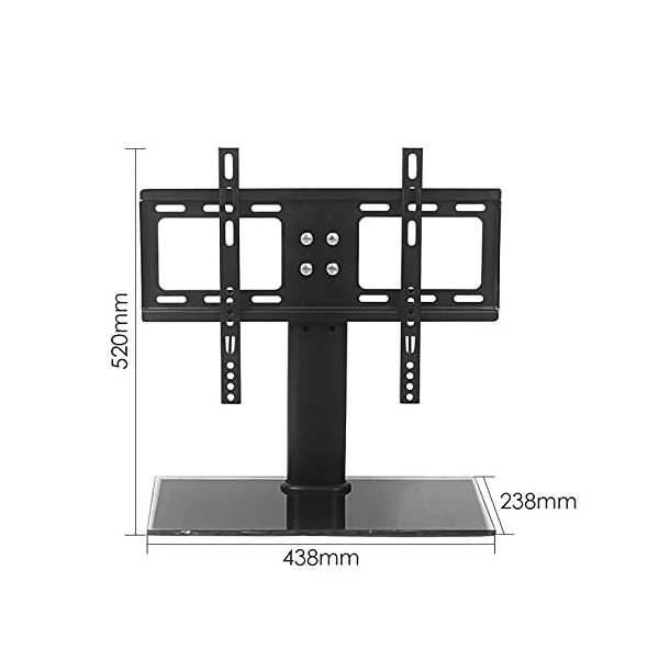 Support Mural pour téléviseur Meuble TV de Table, Support Universel pour Meuble TV avec Design Multi-Protection, Patin antidé