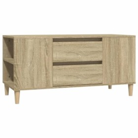 TEKEET Centres de divertissement et meubles TV - Meuble TV en chêne Sonoma - 102 x 44,5 x 50 cm - Bois dingénierie