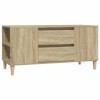 TEKEET Centres de divertissement et meubles TV - Meuble TV en chêne Sonoma - 102 x 44,5 x 50 cm - Bois dingénierie