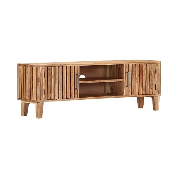 Meuble TV, Banc TV Support de Télévision Table TV Bas Armoire Basse Meuble TV 130 x 30 x 45 cm Bois dacacia Massif