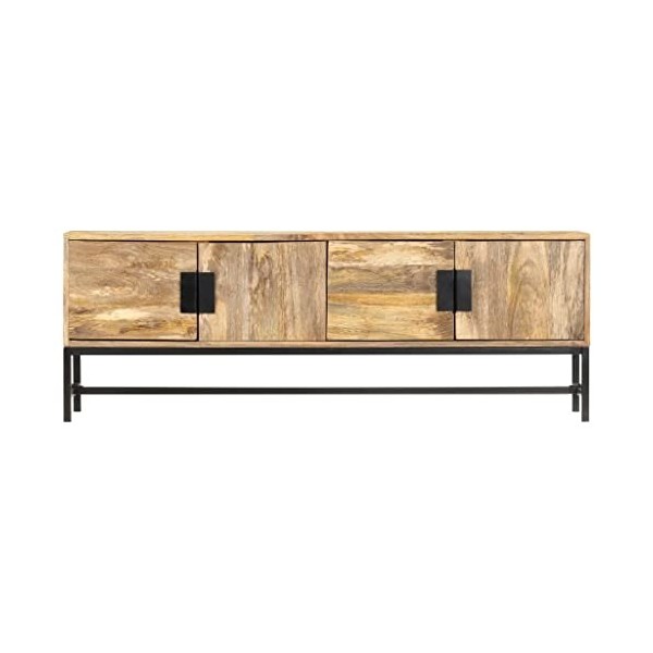 Meuble TV, Banc TV Support de Télévision Table TV Bas Armoire Basse Meuble TV 140x30x50 cm Bois Massif de manguier