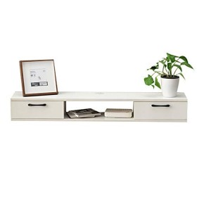 Brooke shop Meuble TV Suspendu, éTagèRe Pour BoîTier de TéLéVision par Satellite DVD, Composant TV CâBlé, Routeur de Console 