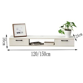 Brooke shop Meuble TV Suspendu, éTagèRe Pour BoîTier de TéLéVision par Satellite DVD, Composant TV CâBlé, Routeur de Console 