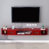 Uvency Meuble Tv Flottant Étagère Tv Murale Centre de Divertissement Console Multimédia En Bois Meuble de Rangement Moderne S