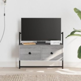 vidaXL Meuble TV Mural Sonoma Gris 60,5x30x51 cm Bois dingénierie