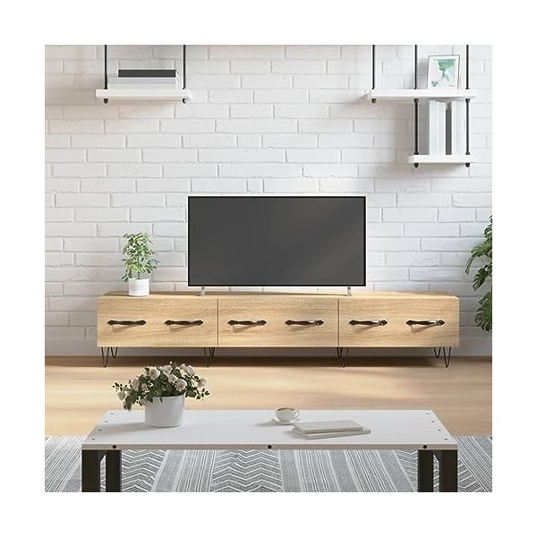 DCRAF Meuble TV en chêne Sonoma 150 x 36 x 30 cm