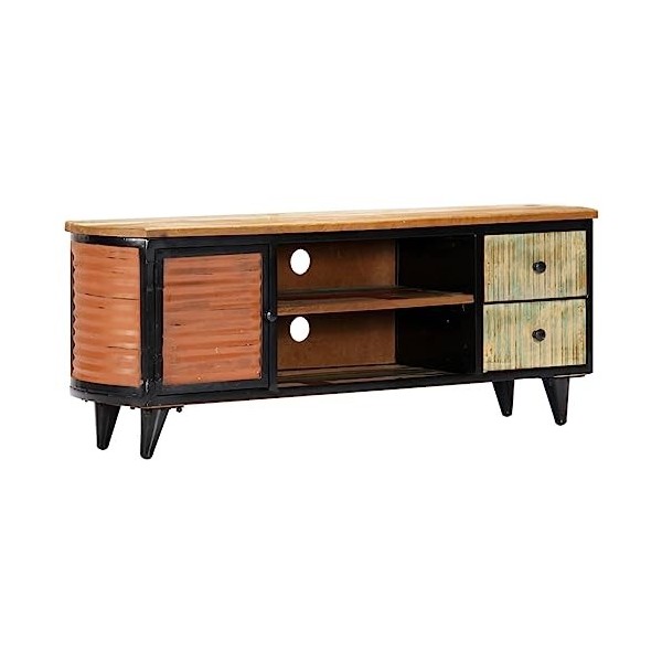 Meuble TV, Banc TV Support de Télévision Table TV Bas Armoire Basse Meuble TV 120 x 30 x 45 cm Bois de récupération Massif