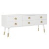 DKD Home Decor Meuble TV, Blanc, Estándar