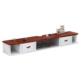 Support TV flottant Support TV support mural, console multimédia Rangement de placard de bureau Console de meuble TV avec 2 t