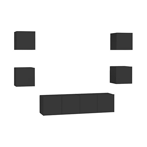 VEEKI Meuble TV, Meuble TV Suspendu, Meuble, Meuble TV avec Rangement，Meuble Industriel, Convient pour Salon ou Chambre, Ense