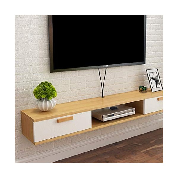 Mural Meuble TV Meuble TV flottant Etagère de décoration murale TV Etagère de stockage pour appareil multimédia meuble TV con