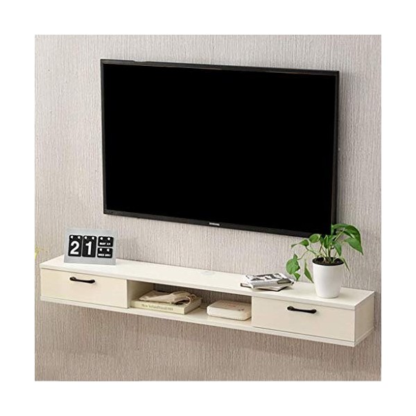 Mural Meuble TV Meuble TV flottant Etagère de décoration murale TV Etagère de stockage pour appareil multimédia meuble TV con