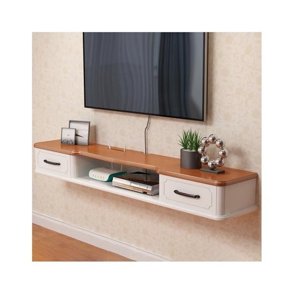 Kamnik Support TV Flottant Mural, étagère TV Flottante, Console multimédia, étagère Murale Flottante pour Meuble TV, Support 