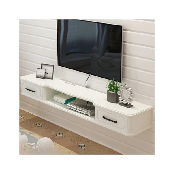 Kamnik Support TV Flottant Mural, étagère TV Flottante, Console multimédia, étagère Murale Flottante pour Meuble TV, Support 