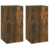 Meubles TV 2 pcs Chêne fumé 30,5x30x60 cm Bois dingénierie