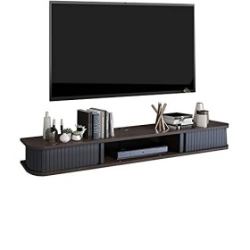 Meuble TV Mural 31,4/39,3/47,2/55,1 Pouces, Meuble TV Flottant Mural, Console multimédia, étagère de Rangement pour Divertiss