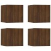 Meubles TV muraux 4 pcs Chêne marron 30,5x30x30 cm