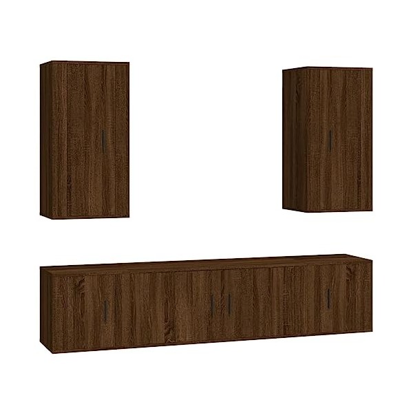 VEEKI Meuble TV, Meuble TV Suspendu, Meuble TV Industriel, Meuble TV Bois, Meuble Chambre, Convient pour Salon ou Chambre, En