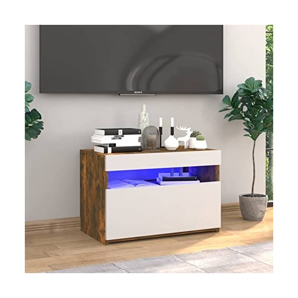 XIAOGUANG Meuble TV avec Lumières LED, Meubles de salon, Meuble TV Salon, Table TV, Table TV, Meuble TV Salle de bains, Meubl