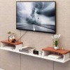 Étagère Flottant Étagère Meuble TV Set Top Box étagère Console TV Unité de Stockage Organisateur Étagère pour DVD Boîte de câ