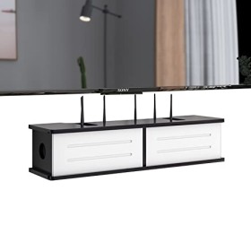 SORVA Meuble TV Mural Meuble TV Flottant, Meuble TV Flottant 23,6/31,4 Pouces, Meuble TV, étagère de Rangement pour décodeur 