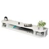 Brooke shop Meuble TV Flottant, Console MultiméDia Murale Meuble TV Mural avec Cloisons Flottantes, éTagèRe Pour Composants T